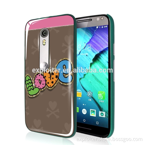 Reliable protective epoxy design phone case for moto g 3 case
